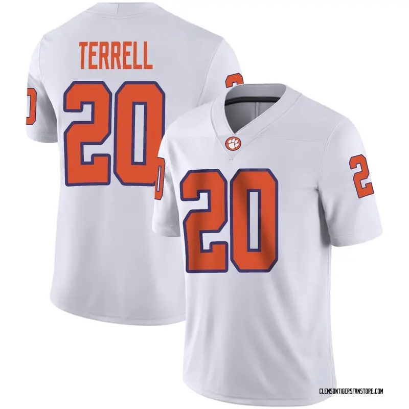 Game Men's Avieon Terrell Clemson Tigers White Football Jersey