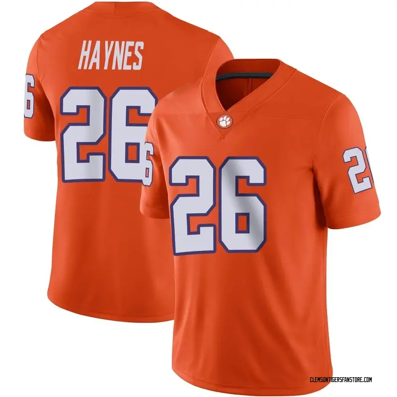 Game Men's Jay Haynes Clemson Tigers Orange Football Jersey