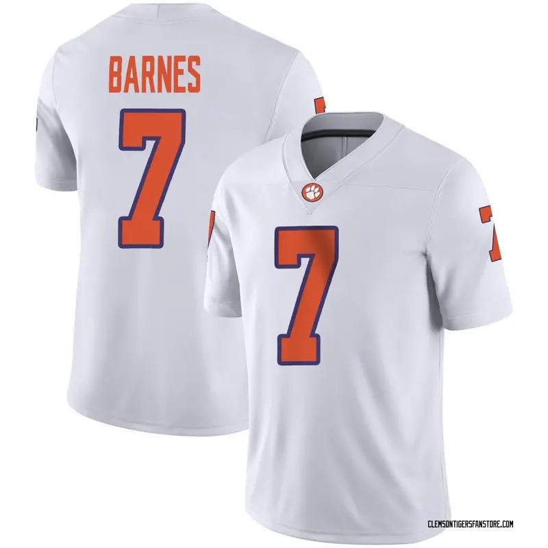 Game Men's Khalil Barnes Clemson Tigers White Football Jersey