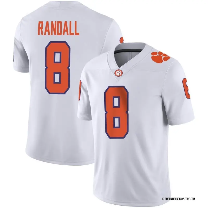 Game Youth Adam Randall Clemson Tigers White Football Jersey